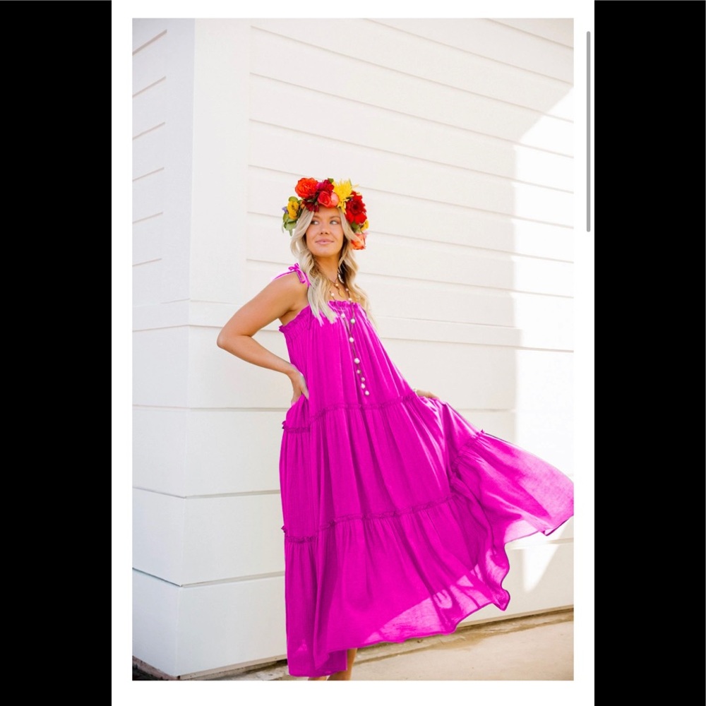 Malibu Ruffle Maxi Dress